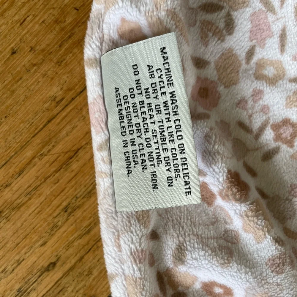 Minky Couture floral sleep sack